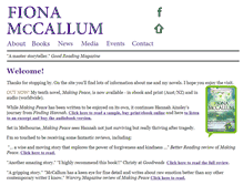 Tablet Screenshot of fionamccallum.com